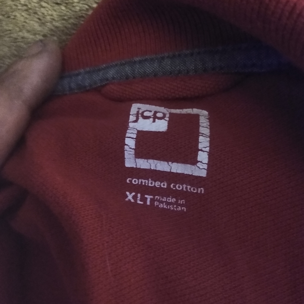 Extra large JCPenney's red collared shirt
